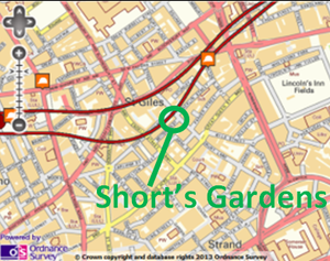 map of tunnel route shorts gardens ipec